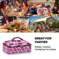thumbnail image 7 of Iauyy Casserole Carrier for Hot Food Insulated Casserole Travel Carry Bag with Lid Food Warmer Bag for Party/Picnic,Black Cartoon Skull Pattern, 7 of 7