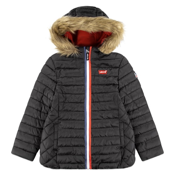 Levi's Girls Tape Detailed Puffer Coat, Sizes 7-16
