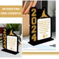 thumbnail image 3 of HINTRMENT 1Set Congrats Grad Table Centerpiece Rectangular Wood for Graduation Celebration Decor, 3 of 8