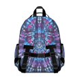 thumbnail image 3 of Colorful Tie Dye Pattern Backpack for School,Cute School Bag,Schoolbag with Adjustable Shoulder Straps & Padded Back,15.25"x11.5"x5.25", 3 of 5