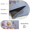 thumbnail image 6 of Round Area Rug 3.3 Ft, Watercolor Flowers Washable Non-Slip Circle Carpet for Living Room/Bedroom, Farmhouse Spring Botanical Daisy Plants Low-Profile Small Kitchen Mats Collection Rugs for Indoor, 6 of 7