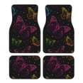 thumbnail image 1 of Fotbe Butterfly Juego de 4 Tapetes para Auto con Estampado – Alfombrillas de Goma Reforzada, Diseño Antideslizante, Protección para Todo el Año – Vehículos, Autos, Camionetas y SUVs, 1 of 7