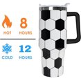 thumbnail image 5 of 40 oz Boy Soccer Water Bottle Gifts Tumbler with Handle Straw Lid 40oz Soccer Lover Gift Double Stainless Steel Insulated Soccer Cup Travel Coffee Mug Soccer Water Bottles for Boys, 5 of 6