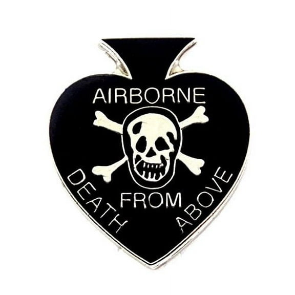 US Army Airborne Death From Above Spade Lapel Hat Pin Military PPM814 (1 pin)