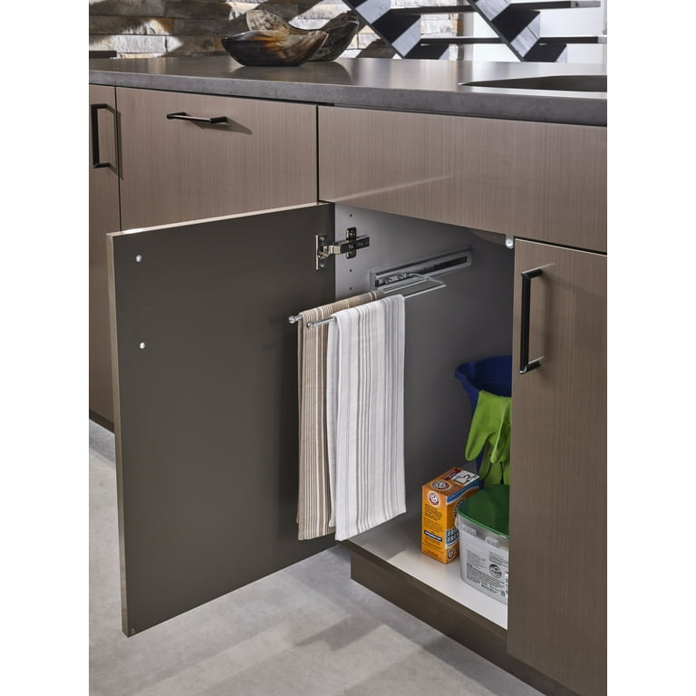 Rev A Shelf Pull Out Dish Towel Bar Under Kitchen Cabinet Chrome 563 51 C