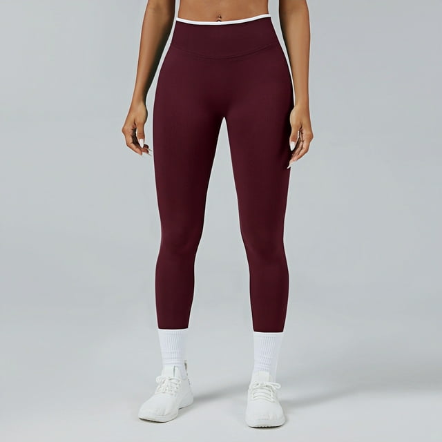 WILLBEST conjunto de Pantalones de Yoga de Cintura Alta para Mujer, Leggings de Entrenamiento Sin Costuras con Sujetador Deportivo, Gimnasio, Running, Cómodos Y Elásticos, para Uso Diario Chica