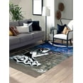 thumbnail image 2 of Pink Bubble Rugs, Area Rugs, Graffiti Rugs, Banksy Rugs, Easy To Clean Rugs, Banksy Blowing Bubble Girl Rugs, Bridesmaid Gift Rug, 5.2'x7.5' - 160x230 cm, 2 of 8