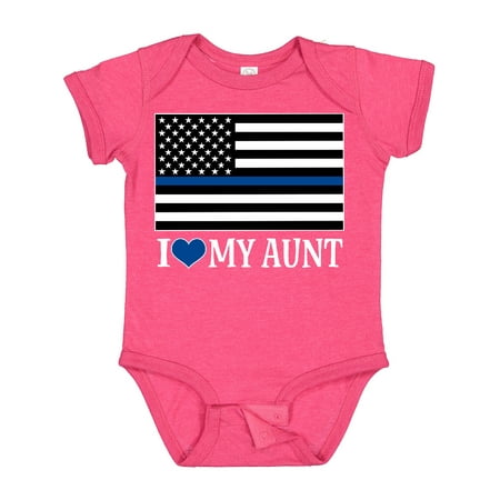 

Inktastic Police Law Enforcement Aunt Gift Baby Boy or Baby Girl Bodysuit