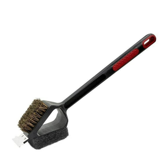 Expert Grill XL Brosse BBQ 2 faces Poils de palm. pour un nettoy. en toute sécurité