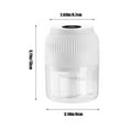thumbnail image 4 of JWDX Food Blender Clearance, Electric Garlic Chopper Meat Grinder Portable Mini Food Processor Vegetable Masher with Type C Charging Garlic Masher Mincer for Onions Meat 300Ml (White), 4 of 9