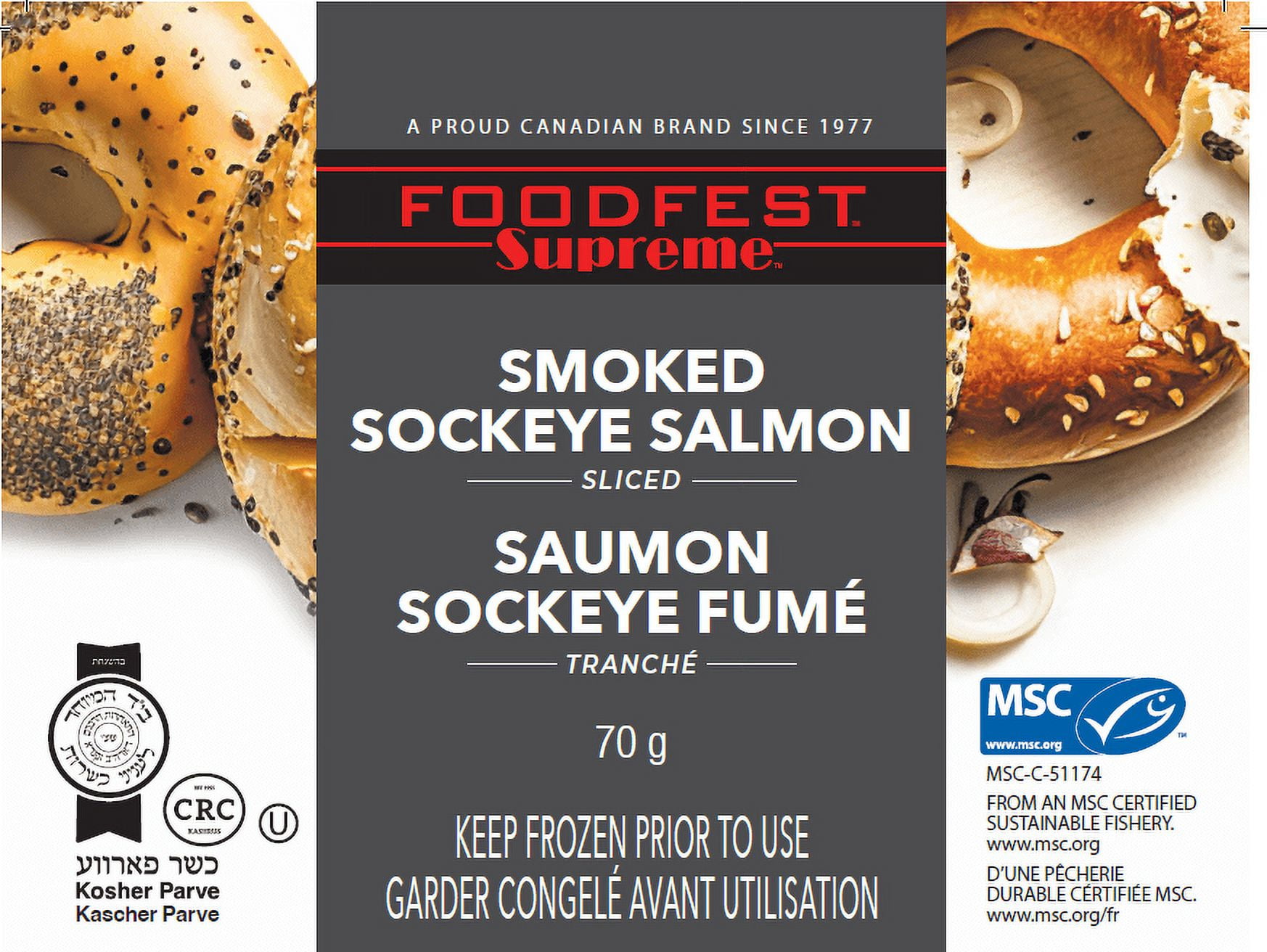 FROZEN FISH, S - Salmon Sockeye Smoked