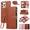 Brown, variant on Phone case suitable for Samsung Note 10 phone case with card slot wallet, stylish PU leather magnetic flip zipper phone case