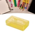 thumbnail image 4 of Pencil Box, Fashionable Clear Simple Snap Lid Pencil Case Portable  For Classroom, 4 of 8