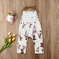 thumbnail image 6 of Douhoow Summer Kid Girls Halter Floral Rompers Backless Sleeveless Strap Jumpsuit 0-5T, 6 of 8