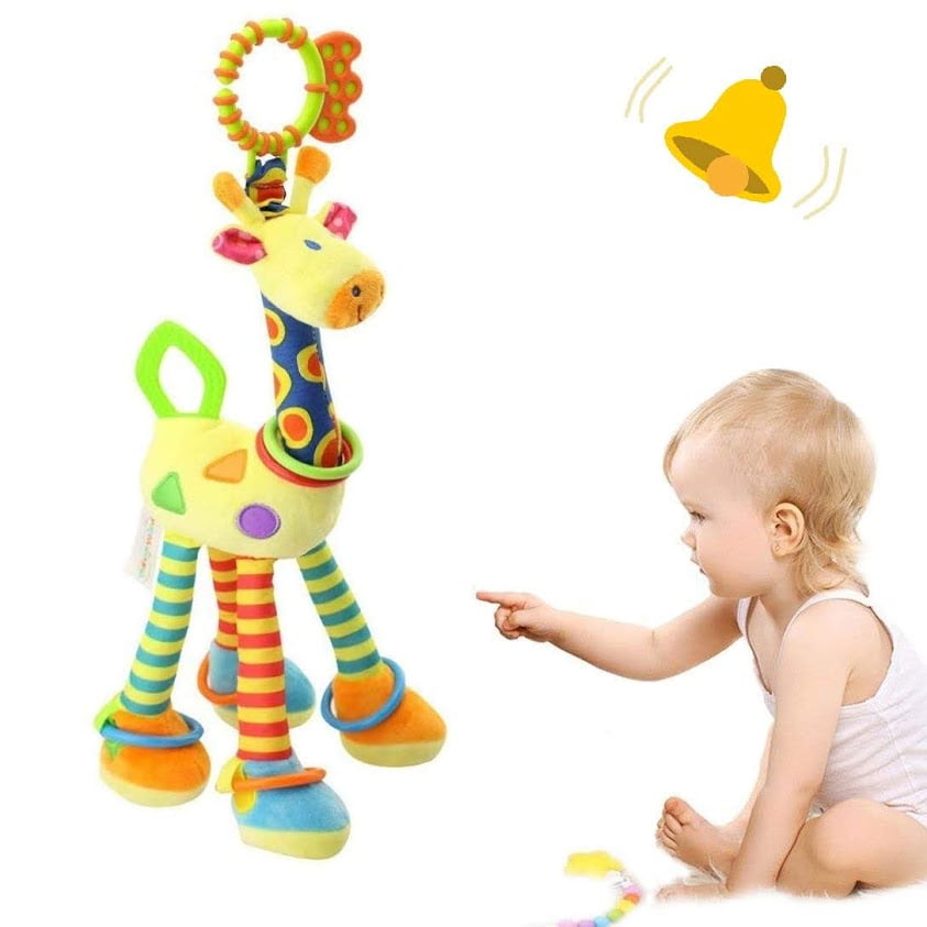 Soft Giraffe Rattle Teether Baby Musical Toys Suitable For Newborn