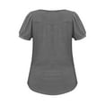 thumbnail image 6 of Uaswgudfs Women's Summer Resort Tunic Blouse - Crew Neck Short Sleeve with Banded Hem Relaxed Fit Casual Shirt, 6 of 7