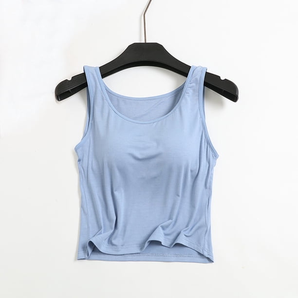 Camisola de manga corta para mujer con almohadilla para el pecho, sin aros de acero, ropa interior para yoga, pijamas deportivos, pijamas para mujer