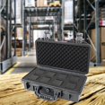 thumbnail image 2 of serony Waterproof Watch Case Organizer Display Durable for Traveling Father Clock C Black with 8, 2 of 9