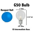 thumbnail image 5 of Novelty Lights Outdoor 100 Ft G50 Corded Electric Globe LED String Lights, Green Wire, 5 of 7