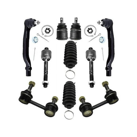Front Ball Joint Sway Bar Link Tie Rod End Kit - Compatible with 1998 - 2002 Honda Accord 1999 2000 2001
