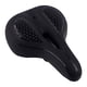 thumbnail image 1 of Sillín ancho de bicicleta acolchado de cuero PU Negro Sunnimix Reemplazo de asiento de bicicleta, 1 of 6