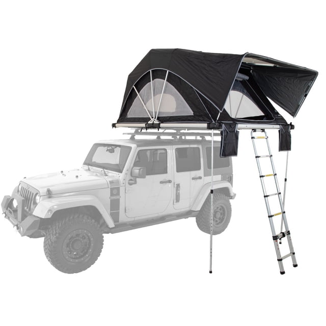 Freespirit Recreation Tent 100-RTHC80P30 High Country Premium Series; Vehicle Rooftop; Sleeps 3 To 5 Persons; 150D Polyester Fabric Body And 210D Polyester Rainfly; Polyethylene Foam Flooring