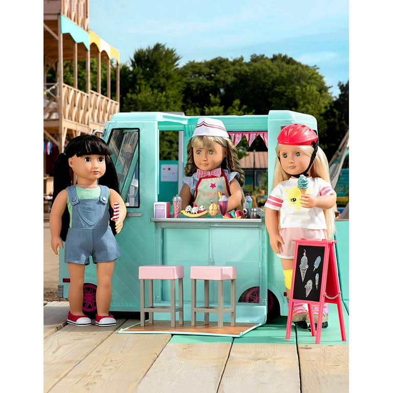 Our Generation Dolls Sweet Stop Ice Cream Truck for Dolls, 18 