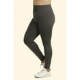 thumbnail image 2 of 3 Packs of Sofra Women's High Waist Fleece Lined Extra Wide Band Seamless Winter Leggings (Fits Small to Large), 2 of 5