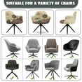thumbnail image 6 of Xixirimido Vintage Boho Mandala Dragonfly Pattern Swivel Accent Dining Chair Cover Stretch Mid Back Accent Office Desk Chair Slipcover Soft Arm Chair Protector for Home Office, 6 of 7