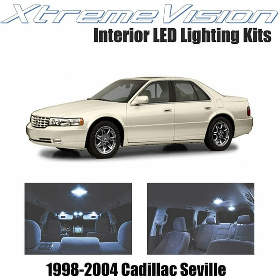 XtremeVision Interior LED for Cadillac Seville 1998-2004 13 Pieces Cool White Interior LED Kit   Installation Tool