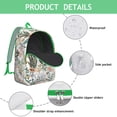 thumbnail image 4 of Floral Print School Backpack for College Students, Large Capacity Bookbag with Laptop Compartment, Sunflower Design Everyday Backpack for Campus Commuting Travel, Flowers Gift Idea, 4 of 5