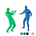 thumbnail image 2 of Green Screen Suit Chroma Key Jumpsuits for Movie Video Invisible Effect Photographic Filming Studio Props (green,175-190cm), 2 of 7