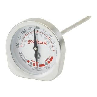 Escali AH1 NSF Certified ProAccurate Oven Safe Meat Thermometer, Extra  Large Dial, Silver 