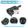 thumbnail image 4 of Unique Bargains 3pcs 6mm Fuel Connector Pipe Joint for Yamaha Outboard Motor Fuel Tank Hose 6Y1-24305-06 6G1-24304-10, 4 of 7
