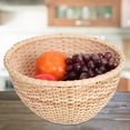 thumbnail image 2 of Dekaim Rattan Storage Basket, Round Shape Rattan Bread Fruit Snacks Storage Baskets Food Serving Baskets(), 2 of 8