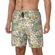thumbnail image 1 of Balery Daisy Bañador para hombre, shorts de playa de secado rápido con entrepierna y forro de compresión-Small, 1 of 6