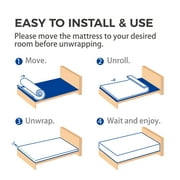 MLILY 12 inch Bamboo Charcoal Memory Foam Hybrid Mattresse in a Box, King mattress