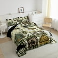 thumbnail image 2 of jejeloiu Jungle Wildlife Elk Bedding Comforter Set,Woodland Animal Bear Twin Comforter Sets,Country Farmhouse Lodge Bedding Set For Men Women,Ultra Soft Home Decor Reversible,2 Pieces, 2 of 7