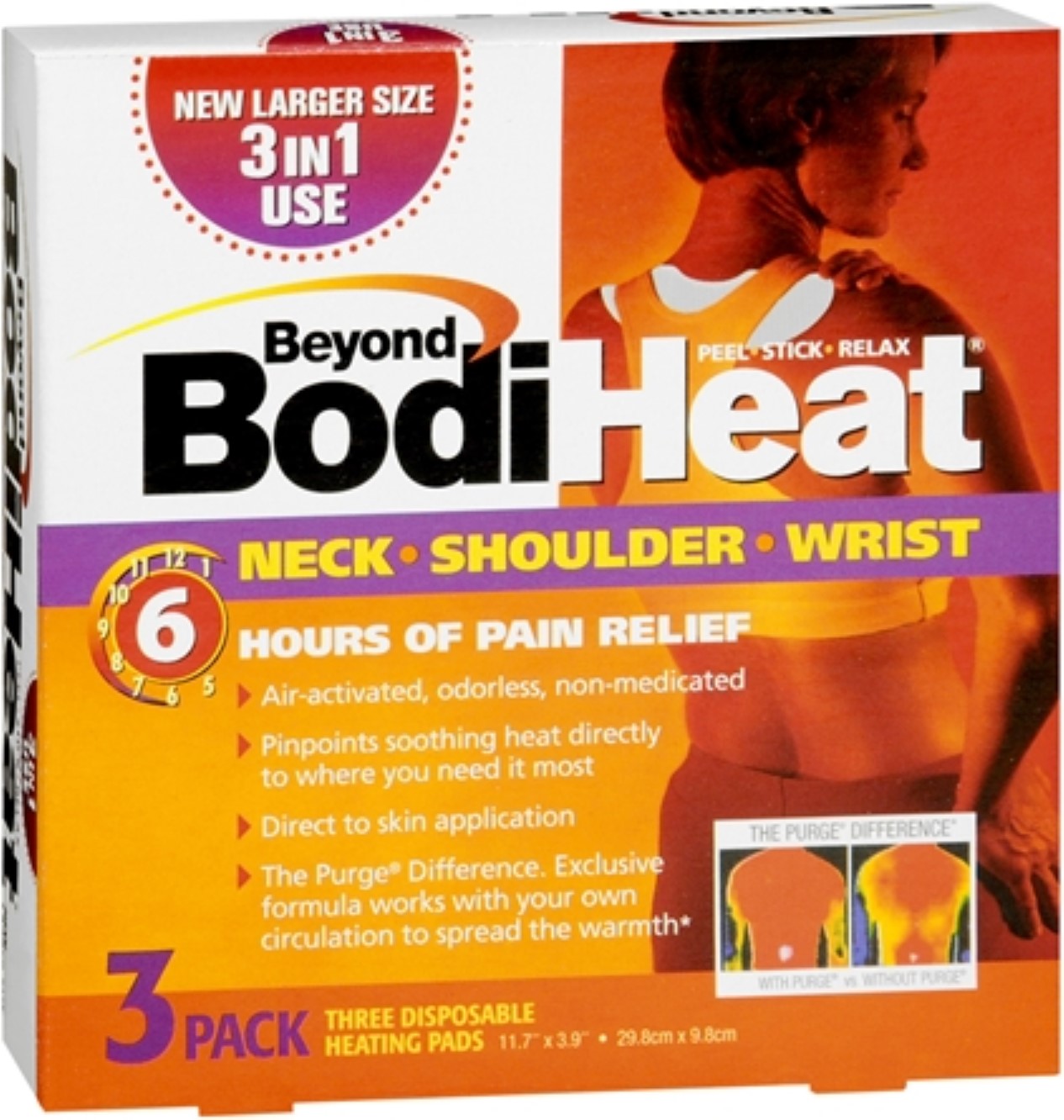 Okamoto Beyond BodiHeat Disposable Heating Pads, 3 ea