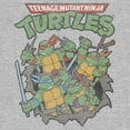 thumbnail image 2 of Men's Teenage Mutant Ninja Turtles Retro Turtles in Action  Graphic Tee Athletic Heather Medium, 2 of 5
