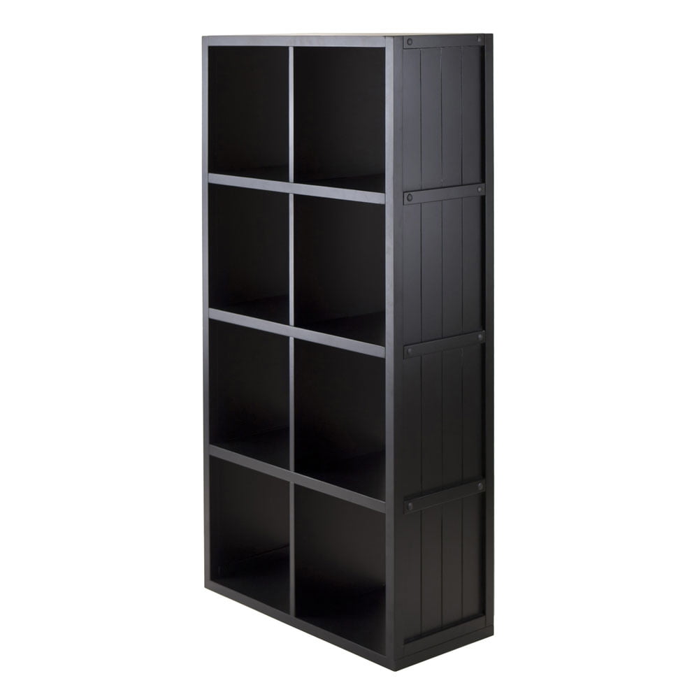 Mensola Winsome Wood 3 Ripiani A Forma Di A, Legno Di Faggio Nero - Larghezza 76,2 Cm - 2