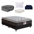 thumbnail image 1 of Colchón Queen Size + Box Black + Edredón Homy+ Almohada One + Sábanas Softy + Protector de Colchón Spring Air Dicasa Omega, 1 of 9