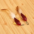 thumbnail image 5 of Pets Cat Stick Toy Telescopic Fish-shaped elescopic Fishing Rod Feather Funny Stick Toy Random Color Style, 5 of 10
