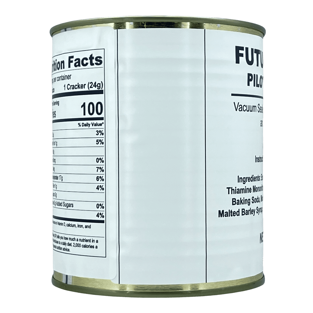 Future Essentials Long Storage Sailor Pilot Bread 9.9oz/12 Servings/Can- 1 Can
