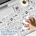 thumbnail image 2 of Long Mouse Pads for Desk,Baseball Football Pattern Desk Mats on Top Of Desks, Desk Mouse Pad Extra Large with 3mm Non-Slip Base and Stitched Edge for Gaming,Office,Work,Home 47.3"x23.6", 2 of 6