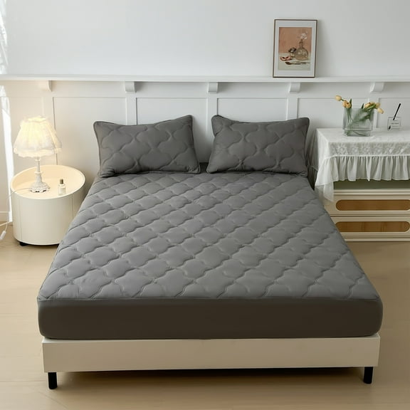 kkbbma under $5 Waterproof Mattress Protector, Noiseless Mattress Pad with Deep Pocket, Soft Breathable Dirt-Proof Single Bed Mattress Cover for Bedroom