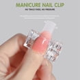 thumbnail image 5 of 5PC Hot Nail Clips - Crystal Nail Tip Fixing Clips, Reusable Acrylic Manicure Tool, Dual Nail Extension Holder, Transparent Nail Art Accessory, Salon Home DIY, Safe for Sensitive Makeup Organizers, 5 of 9