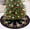 #Black, variant on Mardi Gras Tree Skirt, Carnival Mardi Gras Masquerade 36IN Christmas Tree Skirts for Christmas Decor Xmas Holiday Party Mat Ornaments Decorations