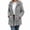 Gray, variant on Sherpa Lined Jacket Women Fashion Plush Fleece Coat Womens Winter Button Down Hooded Outerwear Clothes Warm