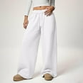 thumbnail image 5 of Wide Leg Sweatpants Women Sevevn Women's Wide Leg Sweatpants High Waisted Baggy Interior Drawstring Sweatpants Straight Leg Sweat Pants, 5 of 9